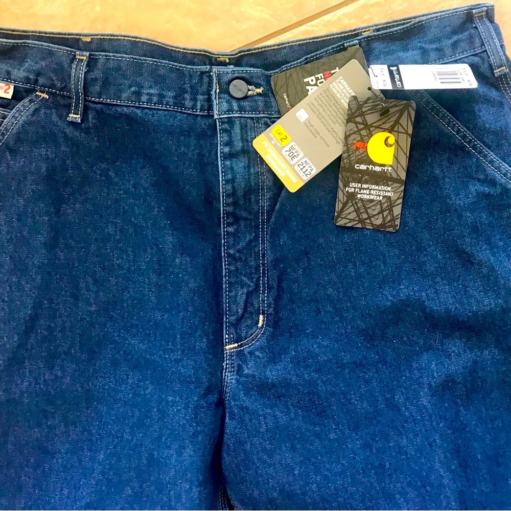NWT Carhartt FR Signature Denim Dungaree